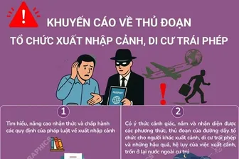 Bộ Công an cảnh báo thủ đoạn tổ chức cho người khác xuất nhập cảnh trái phép