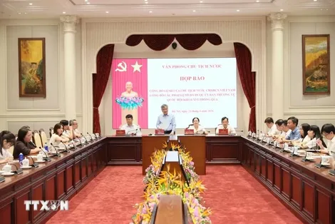 Họp báo công bố Lệnh của Chủ tịch nước về 2 Pháp lệnh