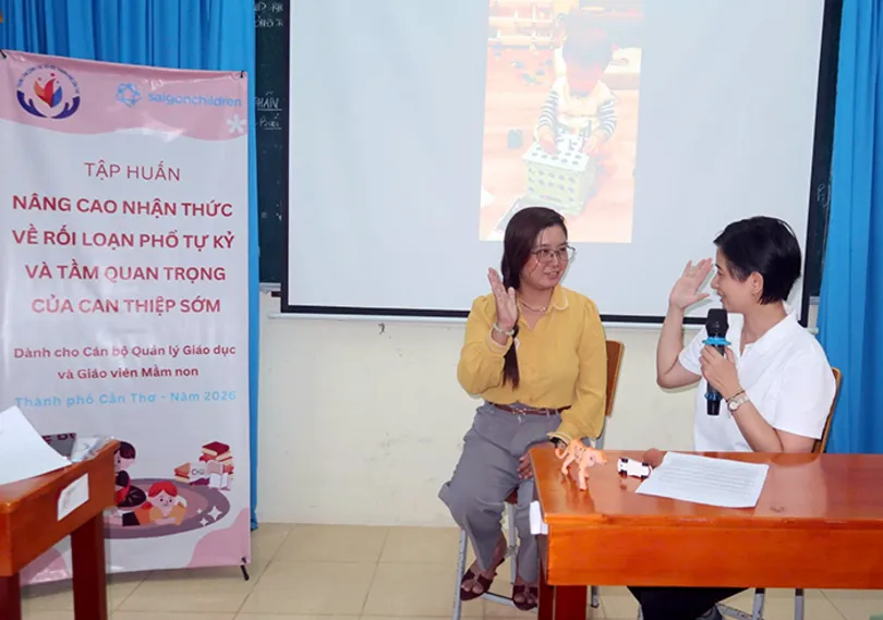 Lan tỏa kỹ năng để đồng hành cùng trẻ có rối loạn phổ tự kỷ