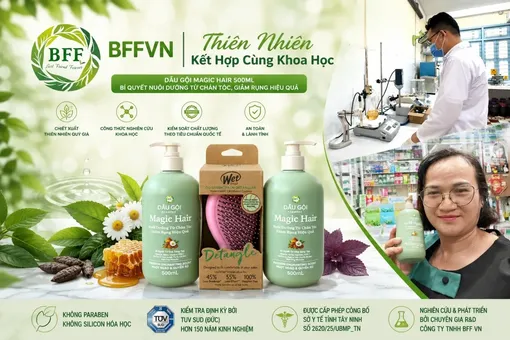 Dầu gội Magic Hair 500ml - Bí quyết nuôi dưỡng từ chân tóc, giảm rụng hiệu quả từ thương hiệu BFFVN