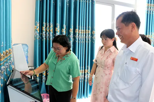Kiểm tra công tác kiểm soát thủ tục hành chính tại xã Thạnh Xuân