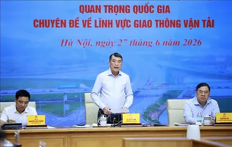 Đẩy nhanh tiến độ triển khai các dự án giao thông trọng điểm, nâng khối lượng thi công và giải ngân trong quý III-2026 phải đạt trên 50%