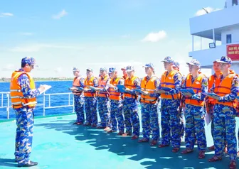 Tàu Hải quân 936 hoàn thành tốt nhiệm vụ huấn luyện đi biển đường dài