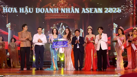 Doanh nhân Nguyễn Thị Ngọc Thảo đăng quang Hoa hậu Doanh nhân Asean 2026