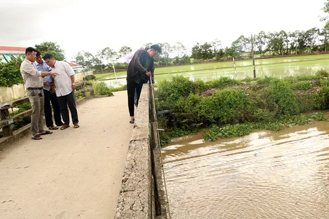 Chi cục Thủy lợi nghiệm thu công trình sửa chữa, nạo vét các tuyến kênh trên địa bàn xã Liêu Tú