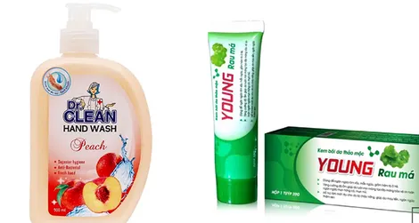 Đình chỉ lưu hành, thu hồi sữa rửa tay Dr.Clean và kem bôi da Young rau má