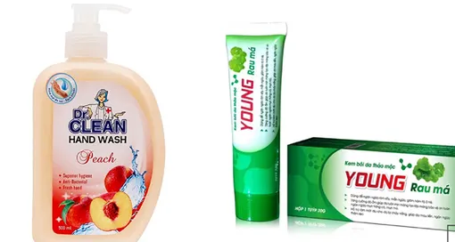 Đình chỉ lưu hành, thu hồi sữa rửa tay Dr.Clean và kem bôi da Young rau má