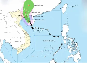 Thời tiết ngày 4/7: Bão số 1 áp sát Quảng Ninh, Bắc Bộ mưa rất lớn