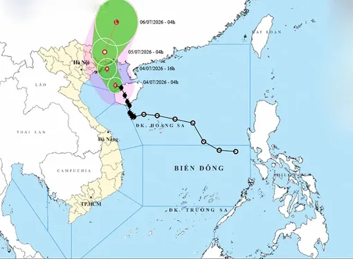 Thời tiết ngày 4/7: Bão số 1 áp sát Quảng Ninh, Bắc Bộ mưa rất lớn