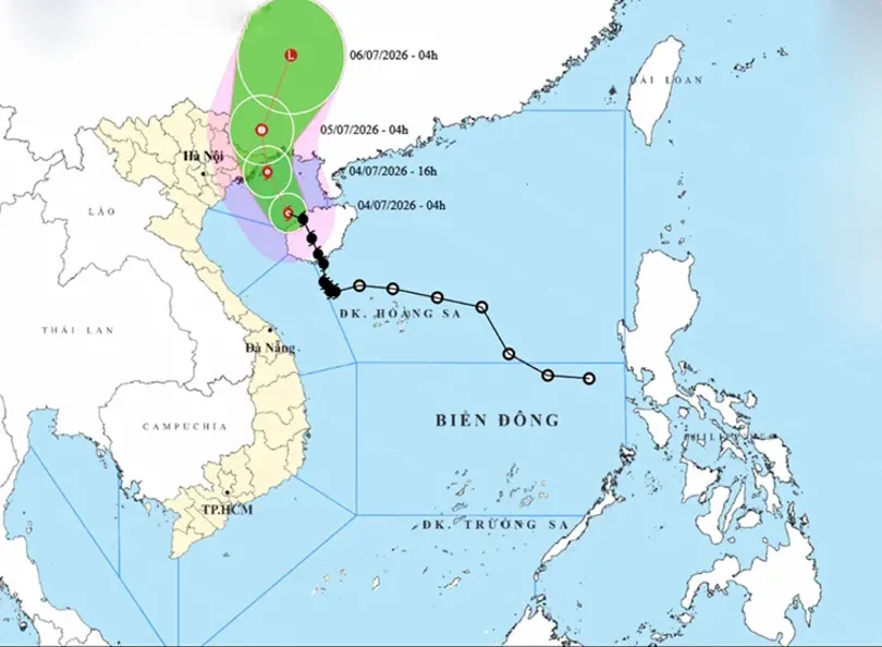 Thời tiết ngày 4/7: Bão số 1 áp sát Quảng Ninh, Bắc Bộ mưa rất lớn