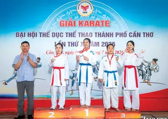 Karate khởi đầu ấn tượng Đại hội TDTT TP Cần Thơ