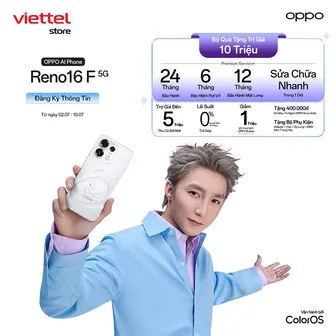OPPO Reno16 F gây sốt với thiết kế Vũ trụ POP 3D