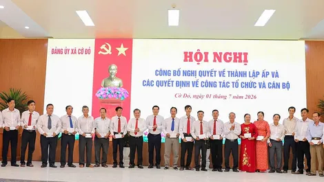 Không để gián đoạn hoạt động sau sáp nhập các ấp