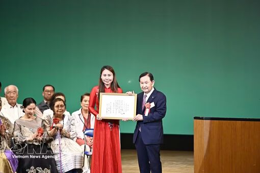 Vietnamese association leader receives Global Citizen Community Award in Japan