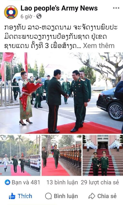 Vietnam, Laos strengthen solidarity through defence cooperation