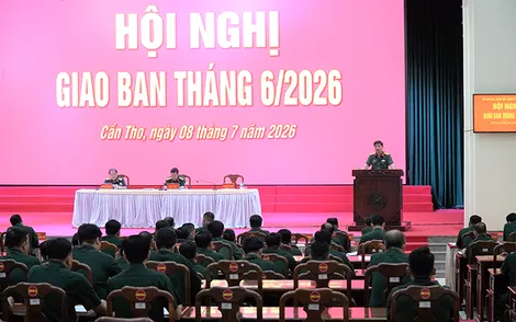 Bộ Chỉ huy Quân sự TP Cần Thơ tổ chức hội nghị giao ban tháng 6-2026