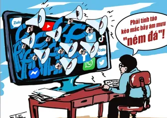 Cảnh giác với bẫy “ném đá” trên không gian mạng