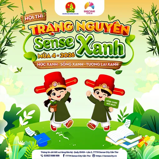 Dấu ấn Trạng nguyên Sense Xanh mùa 4 năm 2026: Lan tỏa thông điệp sống xanh