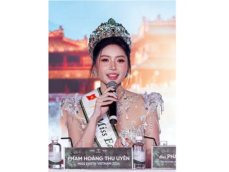 Người đẹp Phạm Hoàng Thu Uyên dự thi Miss Earth 2026