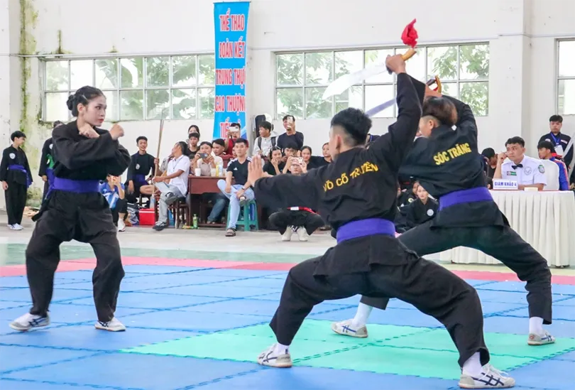 Trên 250 vận động viên tranh tài môn Võ cổ truyền Đại hội Thể dục thể thao TP Cần Thơ