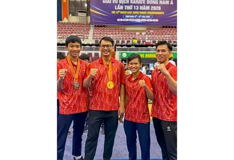 VĐV Cần Thơ giành 3 huy chương Giải Karate Đông Nam Á
