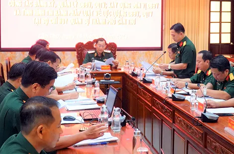 Quân khu 9 kiểm tra công tác đăng ký, quản lý quân nhân dự bị và dân quân tự vệ