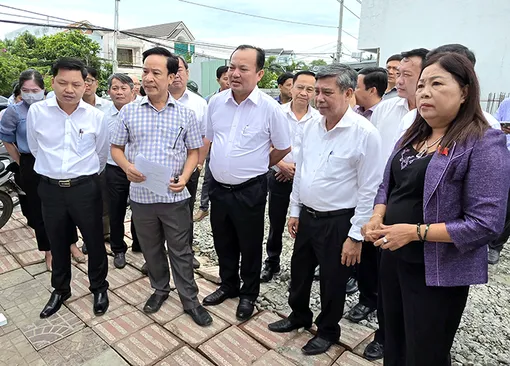 Lãnh đạo HĐND thành phố khảo sát một số công trình, dự án giao thông