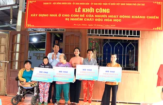 Khởi công xây dựng nhà ở cho con đẻ của người hoạt động kháng chiến bị nhiễm chất độc hóa học
