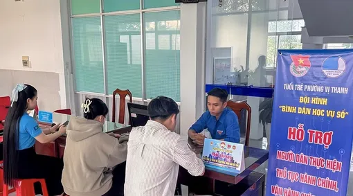 Phường Vị Thanh giải quyết 100% hồ sơ thủ tục hành chính đúng hạn và trước hạn