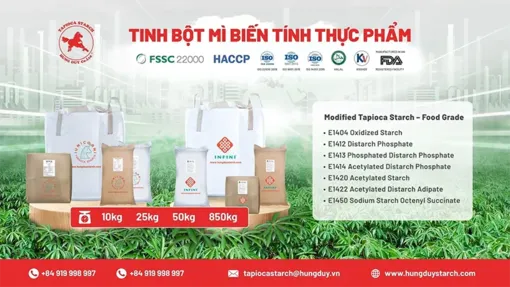 Hùng Duy Starch và hành trình đưa tinh bột mì biến tính Việt Nam vươn ra quốc tế