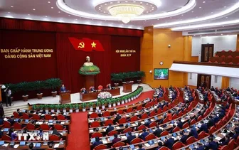 Thông cáo báo chí về ngày làm việc thứ nhất Hội nghị Trung ương 3 khóa XIV Thông cáo báo chí về ngày làm việc thứ nhất Hội nghị Trung ương 3 khóa XIV