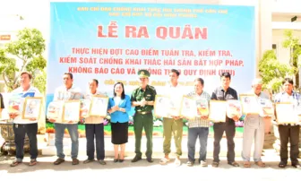 Ra quân cao điểm tuần tra, kiểm soát, tuyên truyền chống khai thác IUU Ra quân cao điểm tuần tra, kiểm soát, tuyên truyền chống khai thác IUU