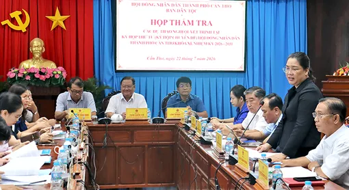Ban Dân tộc HĐND TP Cần Thơ thẩm tra các dự thảo nghị quyết