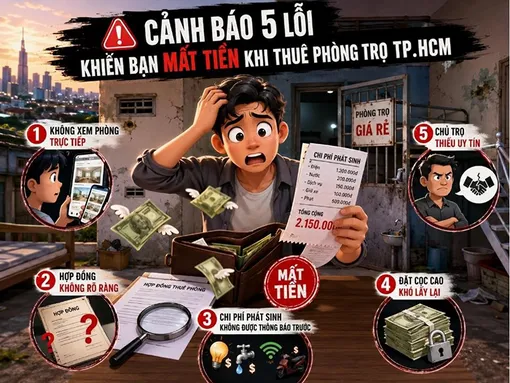 5 lỗi khiến bạn mất tiền oan khi thuê phòng trọ tại TP Hồ Chí Minh