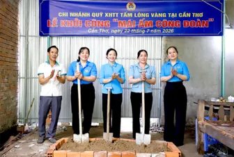 Khởi công xây dựng Mái ấm Công đoàn