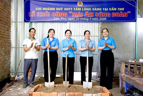 Khởi công xây dựng Mái ấm Công đoàn