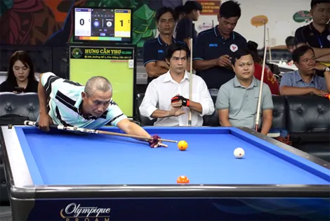 Gần 100 VĐV tham dự môn Billiards Đại hội thể thao thành phố