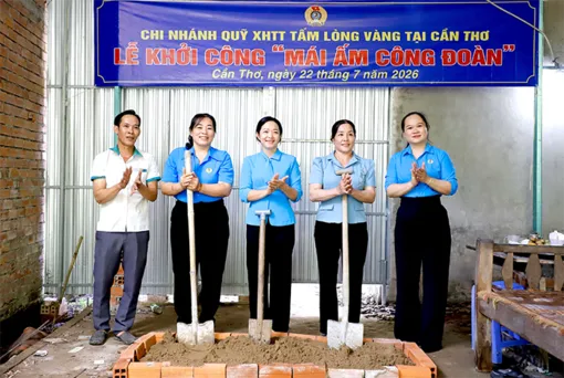 Khởi công xây dựng Mái ấm Công đoàn
