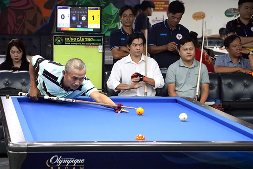 Gần 100 VĐV tham dự môn Billiards Đại hội thể thao thành phố