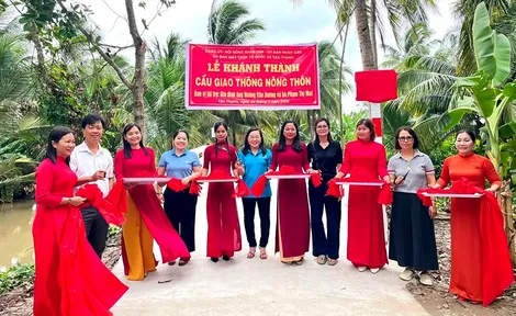 Huy động nguồn lực xã hội hóa xây dựng nhiều cầu giao thông nông thôn