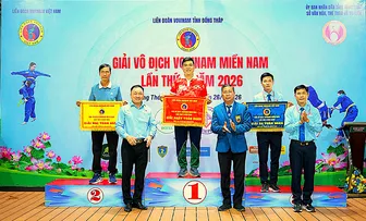 Vovinam Cần Thơ giành hạng Ba toàn đoàn Giải vô địch Vovinam miền Nam 2026