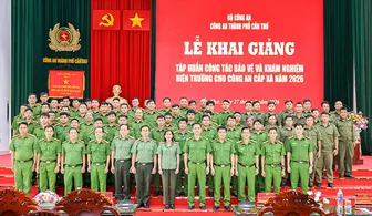Mở 3 lớp tập huấn công tác bảo vệ và khám nghiệm hiện trường cho công an cơ sở
