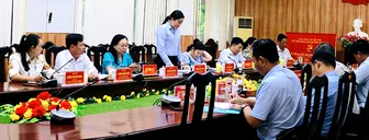 Đoàn kiểm tra của Ban Tổ chức Thành ủy làm việc với các xã Phú Lộc, Vĩnh Lợi và Lâm Tân