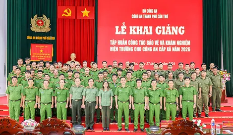 Mở 3 lớp tập huấn công tác bảo vệ và khám nghiệm hiện trường cho công an cơ sở