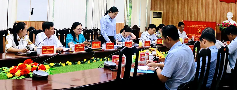 Đoàn kiểm tra của Ban Tổ chức Thành ủy làm việc với các xã Phú Lộc, Vĩnh Lợi và Lâm Tân