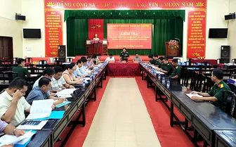 Kiểm tra công tác chuẩn bị diễn tập chiến đấu trong khu vực phòng thủ tại xã An Thạnh