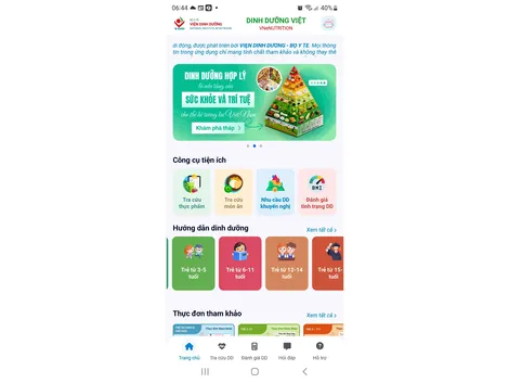 Trợ lý dinh dưỡng trong mỗi gia đình