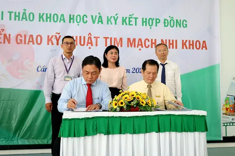 Bệnh viện Nhi đồng TP Cần Thơ ký kết chuyển giao kỹ thuật phẫu thuật tim nhi với Bệnh viện Nhi đồng Thành Phố