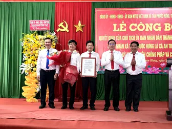 Tân Phước Hưng được công nhận là xã An toàn khu