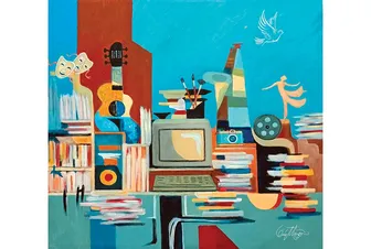 Họa sĩ Trần Quí Thuận vẽ “Đam mê hội tụ”
